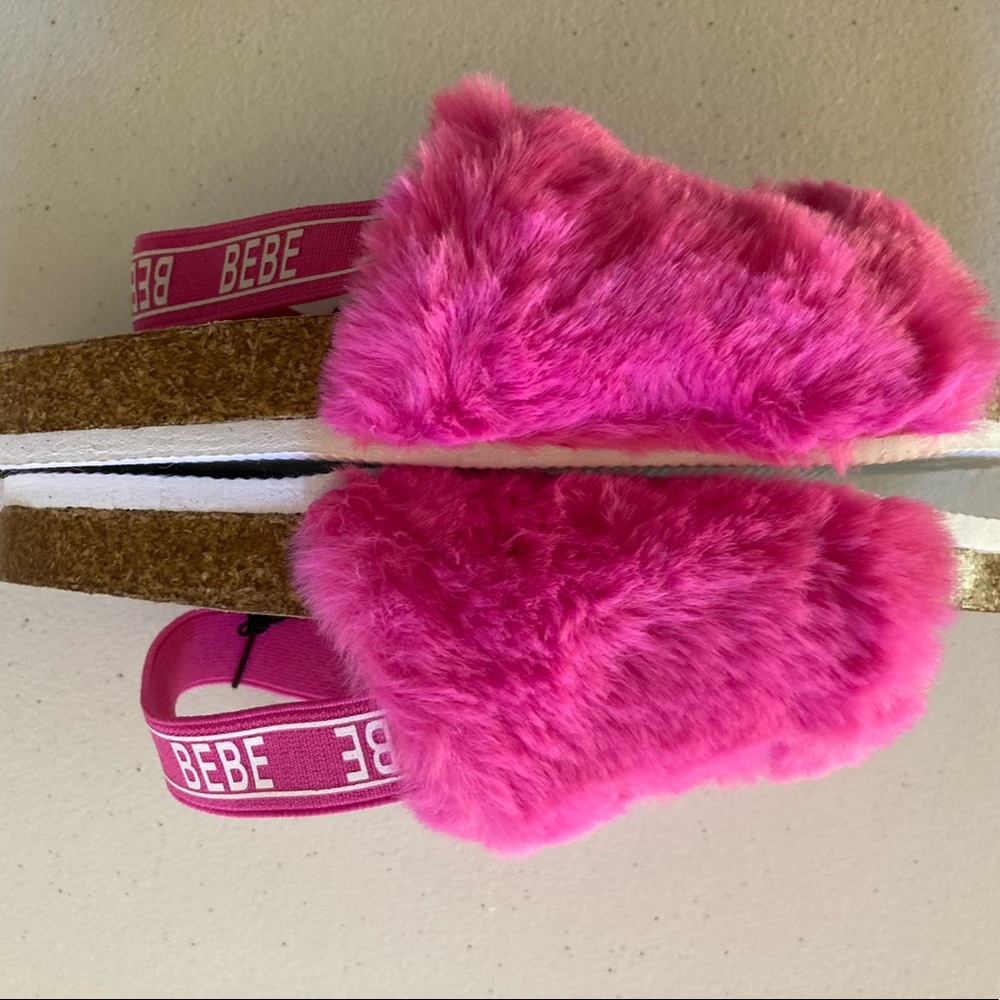 Bebe Furry Slides Size 1 - Picture 4 of 12